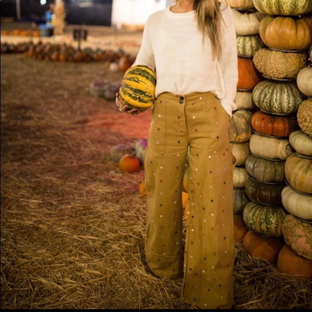 NWT Rachel antonoff wise leg pants